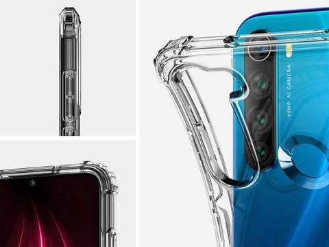 Etui Spigen Crystal Shell do Xiaomi Redmi Note 8 Crystal Clear 