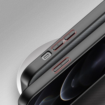 Dux Ducis Fino Schutzhülle mit Nylonmaterial bezogen iPhone 13 Pro grau