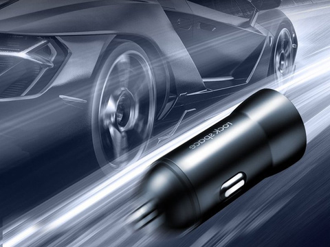 Ładowarka samochodowa Rock Space H8 2x USB 2.4A Czarna