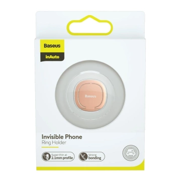 Baseus Unsichtbarer Ringhalter für Handy (Rosa)