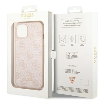 Etui Guess GUHCP14MG4GFPI für Apple iPhone 14 Plus 6,7" różowy/pink Hard Case 4G Metal Gold Logo