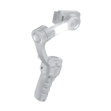 3-Achsen-Gimbal für Smartphone Hoco K24 mit Beleuchtung Grau