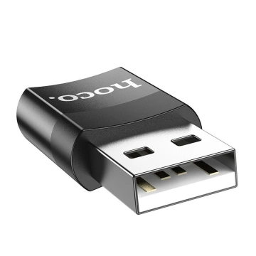 HOCO Adapter OTG USB A (Męski) Do Typ C (Żeński) UA17 Czarny