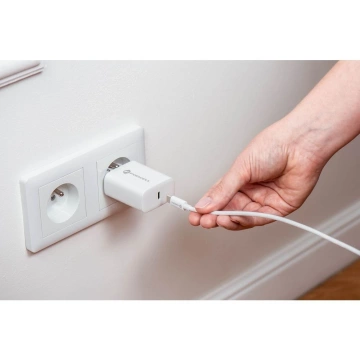 Forcell Schnellladegerät 25W PD QC 4.0 USB-C USB C auf USB C Kabel Weiß