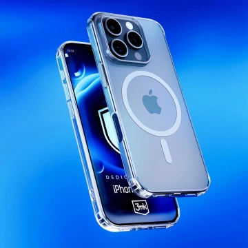 Hülle für Apple iPhone 16 Pro Max für MagSafe 3mk MagCase verstärktes Gehäuse gepanzerte transparente Rückseite