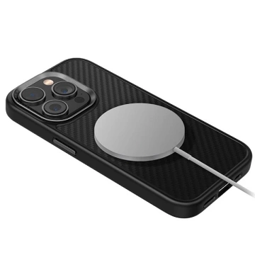 Etui do iPhone 15 Pro UNIQ Keva Black MagSafe