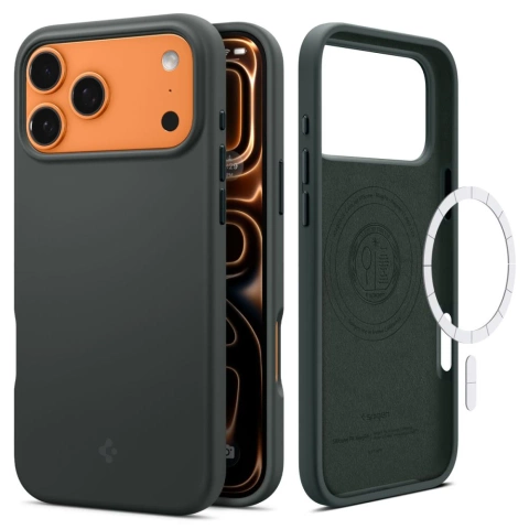 Etui Ochronne do iPhone 17 Pro Max Spigen Silicone Fit Mag MagSafe Abyss Green