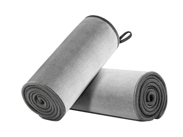Ręcznik z mikrofibry x2 Baseus ściereczka do samochodu 40x40cm Szara