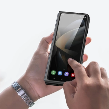 Dux Ducis Venice Hülle für Samsung Galaxy Z Fold 4 Lederhülle schwarz