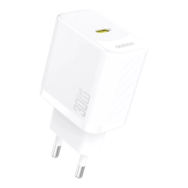 Ładowarka sieciowa Dudao Biała A27P USB-C GaN 30W | Kompaktowa i Wydajna