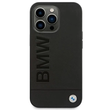 Etui BMW BMHCP14XSLBK für iPhone 14 Pro Max 6,7" Lederstempel