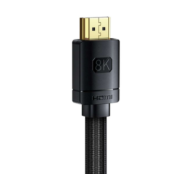Kabel HDMI 2.1 Baseus High Definition Serie, 8K 60Hz, 3D, HDR, 48Gbps, 2m (schwarz)