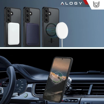 Hülle für Apple iPhone 16 Pro Max Alogy Anti-Shock Hybrid Case für MagSafe Transparent