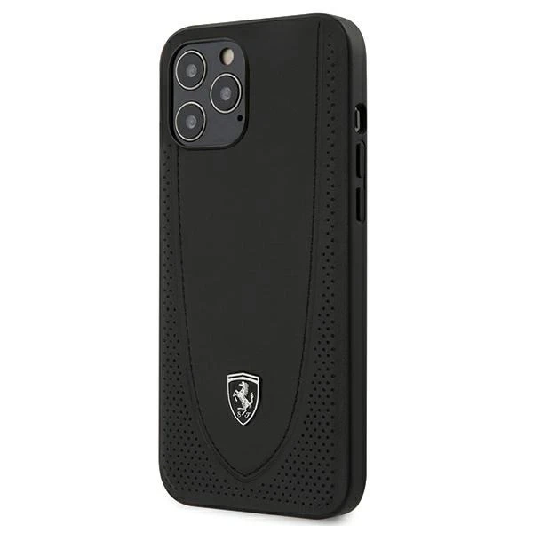 Etui für das Telefon Ferrari iPhone 12 Pro Max 6,7" Czarny/Black Hardcase Off Track Perforated