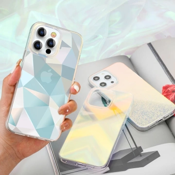 Kingxbar Streamer Series Luxury Elegant Case für iPhone 13 Pro Blau (Dreieck)