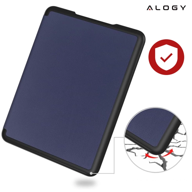 Etui ochronne na czytnik E-Book Alogy ProBook Cover obudowa do Kindle 11 / 12 2022 / 2024 (6") Granatowe