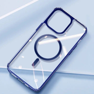 Dux Ducis Clin2 Hülle iPhone 14 Plus Magnetische MagSafe Hülle blau