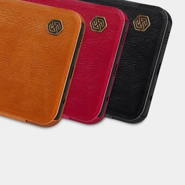 Nillkin Qin Lederholster für Samsung Galaxy A03s rot