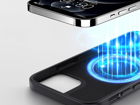 Etui do Mag Safe Alogy do ładowarek Qi do iPhone 12 Pro Max Czarne