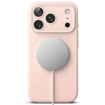 Etui do iPhone 17 Pro Ringke Silicone Magnetic MagSafe Różowe