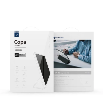 Dux Ducis Copa Hülle für iPad Pro 12.9 '' 2021/2020/2018 Smart Cover mit Ständer schwarz