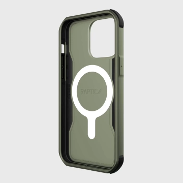 Raptic Fort Case iPhone 14 Pro Max mit gepanzerter MagSafe-Hülle grün