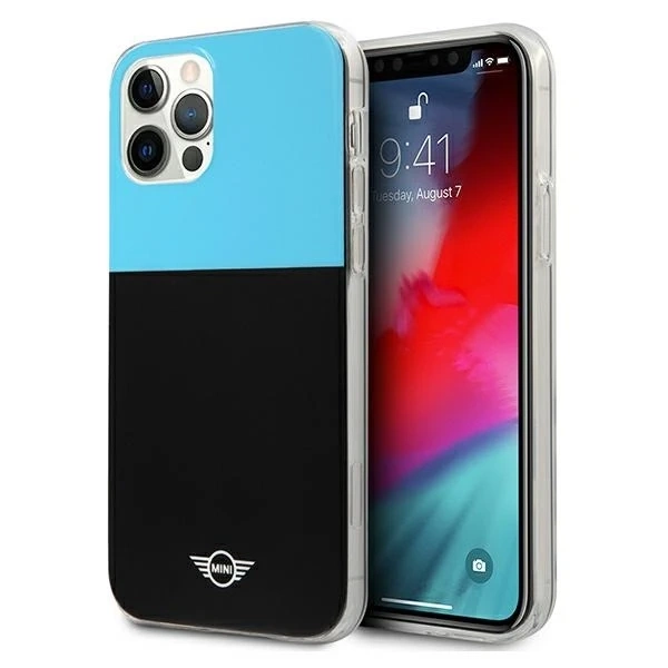 Color Block Hardcase-Handyhülle für iPhone 12/12 Pro blau/blau