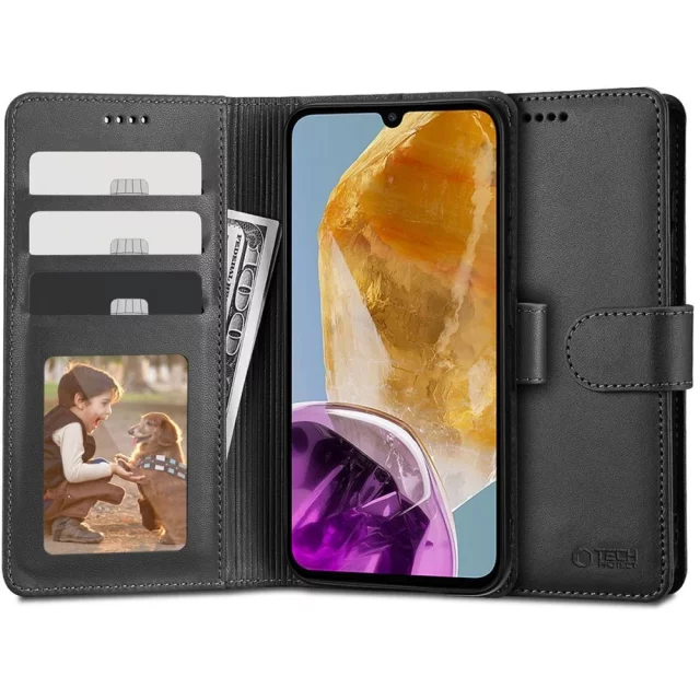 Etui Portemonnaie Wallet für Samsung Galaxy M15 5G Black