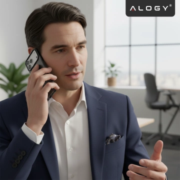 Apple iPhone 17 Pro Max Hülle – Matte MagSafe-Abdeckung mit Linsenschutz, schlank und kratzfest, perfekte Passform – Alogy Skinny MatteCase™ Schwarz