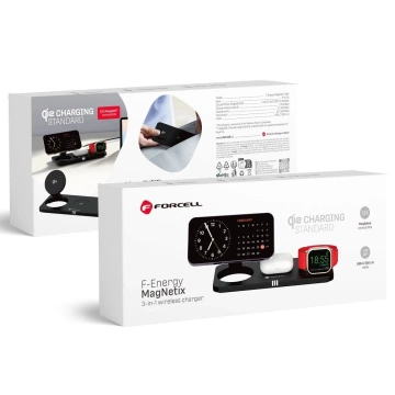3in1 Induktives Ladegerät Forcell MagNetix Qi2 MagSafe iPhone 20,5W