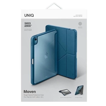 UNIQ Etui Moven iPad Air 10.9 (2022/2020) Antimikrobiell niebieski/carpi blau
