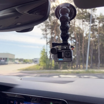 GoPro Saugnapfhalterung für GoPro, DJI, Insta360, SJCam, Eken Smartphone-Adapter (GoPro Auto-Saugnapf)