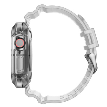 Sportarmband Silikonarmband mit Uhrengehäuse für Apple Watch 1 2 3 38mm Transparent