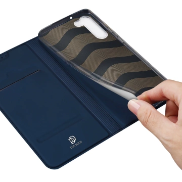 Dux Ducis Skin Pro Schutzhülle für Samsung Galaxy S23 Flip Card Wallet Stand Blau
