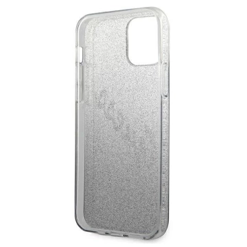 Guess GUHCP12LPCUGLSBK iPhone 12 Pro Max 6,7" Czarny/Black Hardcase Glitter Gradient Script