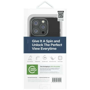 UNIQ Swivix 360 Rotating Kickstand Case für iPhone 16 Pro 6,3″ – Schwarz