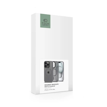 Etui Magmat Magsafe für Apple iPhone 15 Pro Max Matte Titanium
