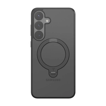 Schutzhülle für Samsung Galaxy S25, Schwarz, Torras Ostand Spin Series