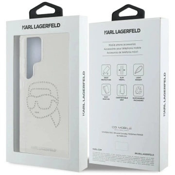 Samsung Galaxy S25 Ultra Hülle Klar Karl Lagerfeld Strass Karl Head Logo