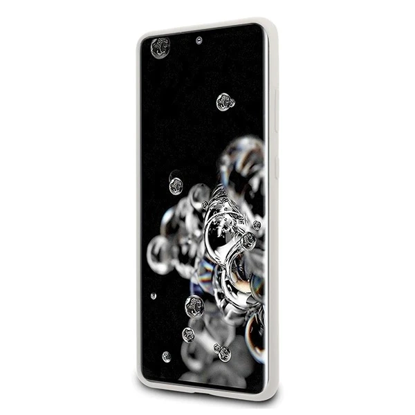 Etui na telefon US Polo Silicone Collection do Samsung Galaxy S20 Ultra biały/white