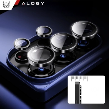 Alogy Lens Protector PRO Schutzhülle Glas für Samsung Galaxy S24 Ultra Kameraabdeckung Objektiv Kameralinsen