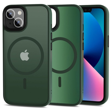 Schützende MagMat-Hülle für MagSafe für Apple iPhone 13 Mattgrün