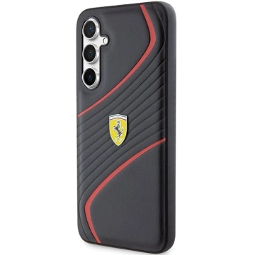 Etui Ferrari FEHCS23FEPTWK do Samsung Galaxy S23 FE S711 czarny/black hardcase Twist Metal Logo
