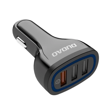 Dudao Autoladegerät Quick Charge Quick Charge 3.0 QC3.0 2.4A 18W 3x USB weiß (R7S weiß)