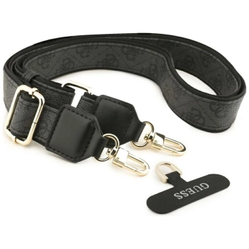 Etui Guess 4G Strass Logo Big Strap MagSafe do iPhone 17 Pro Max Czarny