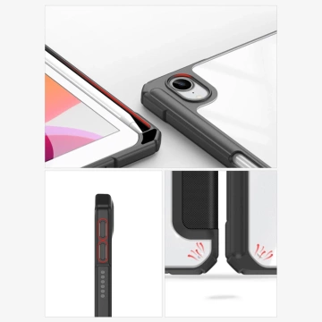 Dux Ducis Toby Armored Flip Smart Case für iPad mini 2021 mit Apple Pencil Holder Grün