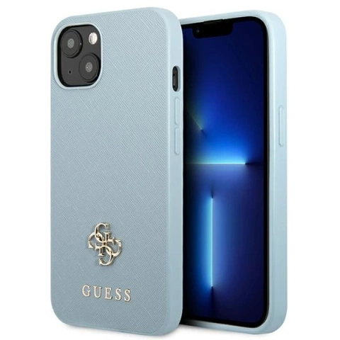 Etui Guess GUHCP13SPS4MB für iPhone 13 mini 5,4" Hardcase Saffiano 4G Small Metal Logo