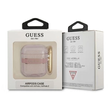 Guess  GUA2HHTSP AirPods cover różowy/pink Strap Collection