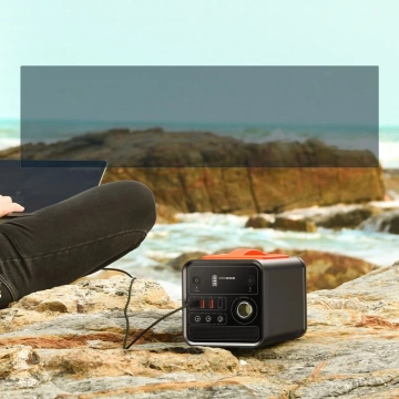 Choetech Portable Mobile Charging Power Station 300W Powerbank 20800mAh USB Typ C / 3x USB / Zigarettenanzünder / DC Power Delivery Schnellladung FCP AFC Schwarz