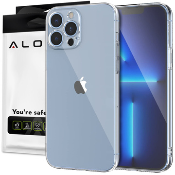 Gepanzerte Hülle Alogy Hybrid Case für Apple iPhone 13 Pro mit Kameraabdeckung Klarglas